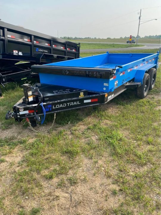New 2026 Load Trail 83X14 18" WALL 14K Dump Trailer SKY BLUE