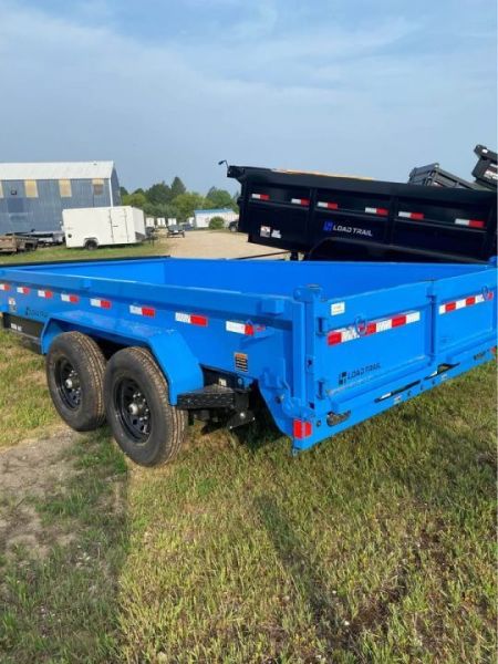 New 2026 Load Trail 83X14 18" WALL 14K Dump Trailer SKY BLUE