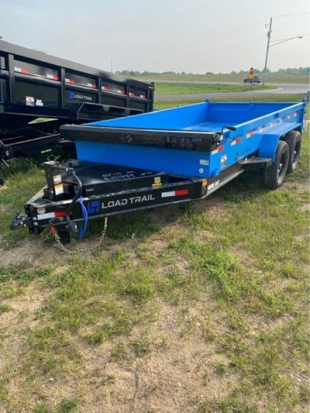 New 2026 Load Trail 83X14 18  WALL 14K Dump Trailer SKY BLUE