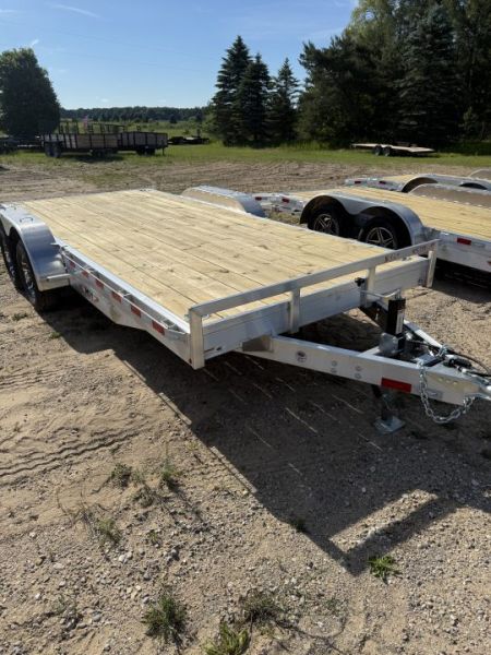 New 2026 H&H Trailers 18' ALL ALUMINUM DOVETAIL Car Hauler 10K