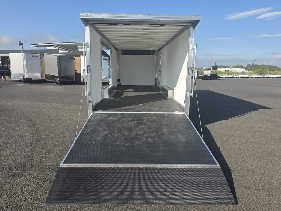 New 2027 ALCOM 8.5X24 XPRESS LOADED Race Trailer w/ Elite Escape Door 10K GVWR
