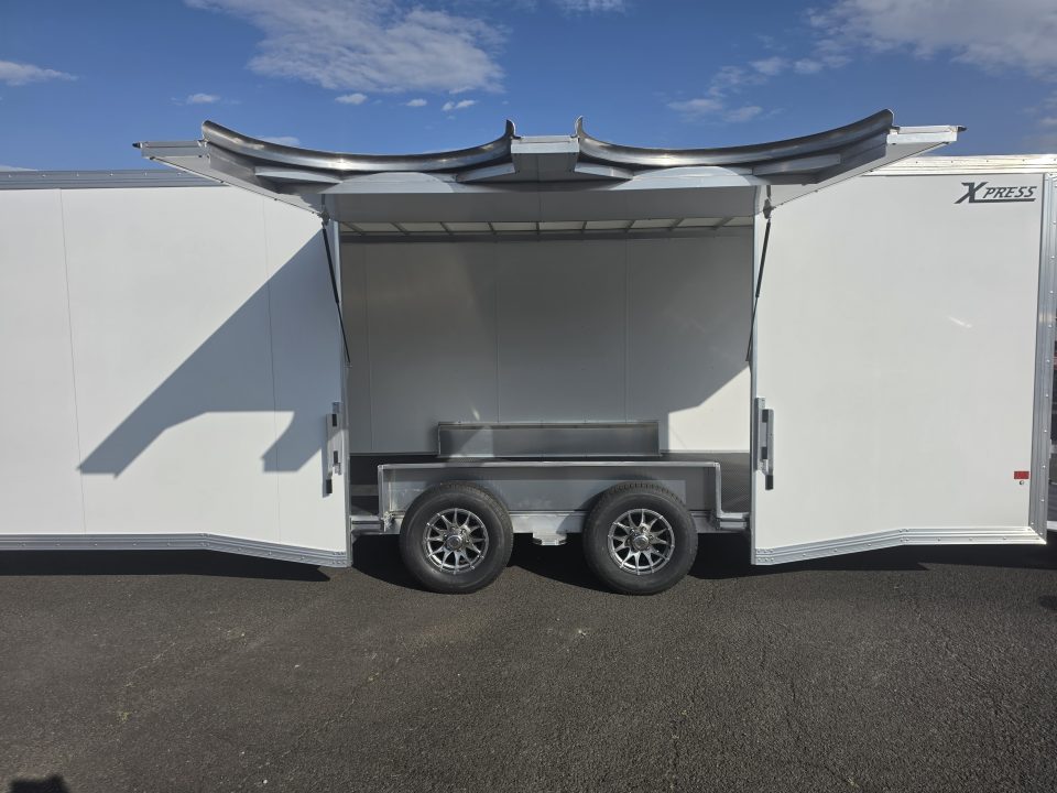 New 2027 ALCOM 8.5X24 XPRESS LOADED Race Trailer w/ Elite Escape Door 10K GVWR