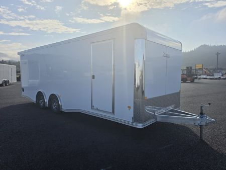 New 2027 ALCOM 8.5X24 XPRESS LOADED Race Trailer w/ Elite Escape Door 10K GVWR