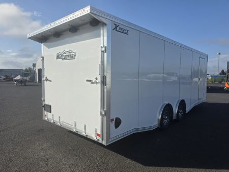 New 2027 ALCOM 8.5X24 XPRESS LOADED Race Trailer w/ Elite Escape Door 10K GVWR