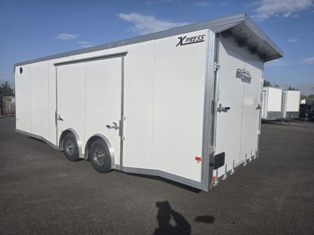 New 2027 ALCOM 8.5X24 XPRESS LOADED Race Trailer w/ Elite Escape Door 10K GVWR