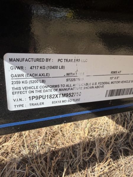 New 2026 P&C Trailers 83X Utility Trailer