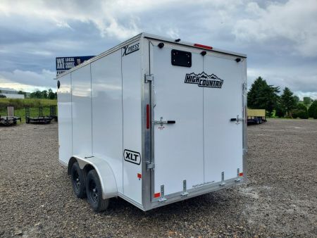 New ALCOM XLT-BD Enclosed Trailer / 7000 GVWR / 7'x14' / Rear Ramp Door