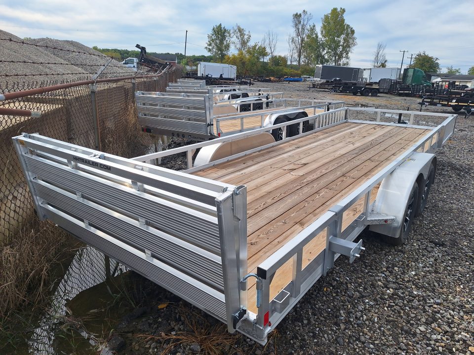 New 2026 H&H Trailers 82x22 Tandem Axle Aluminum ATV Trailer