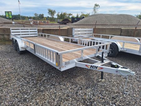 New 2026 H&H Trailers 82x22 Tandem Axle Aluminum ATV Trailer