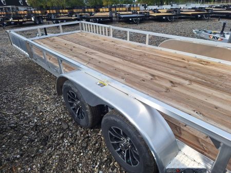 New 2026 H&H Trailers 82x22 Tandem Axle Aluminum ATV Trailer