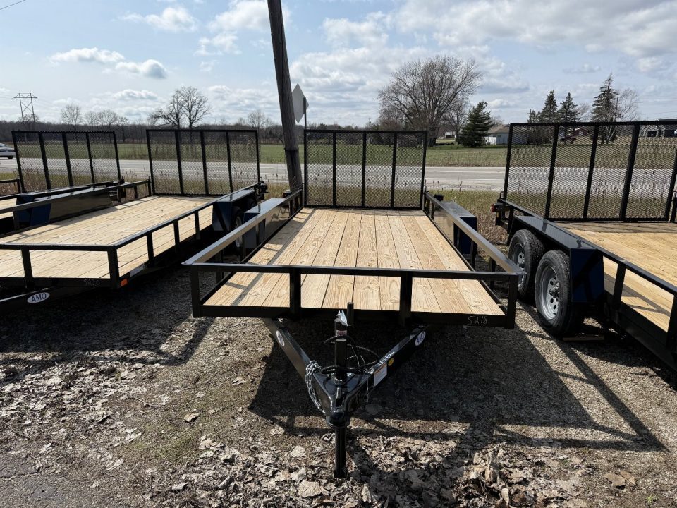 New 2027 AMO 6.4 x 16 A.M.O. Tandem Landscape Trailer - 1 Axle Brake Landscape Trailer