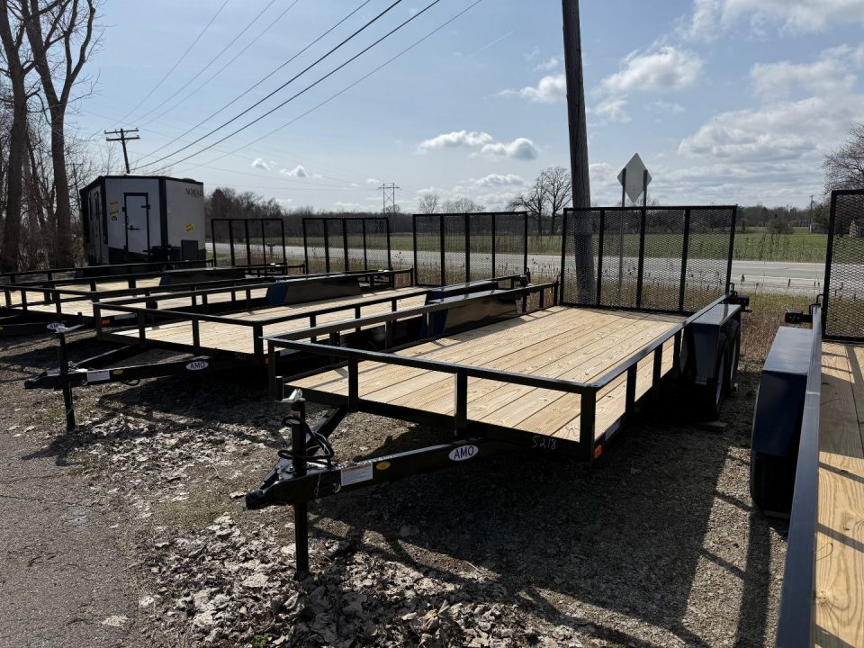 New 2027 AMO 6.4 x 16 A.M.O. Tandem Landscape Trailer - 1 Axle Brake Landscape Trailer