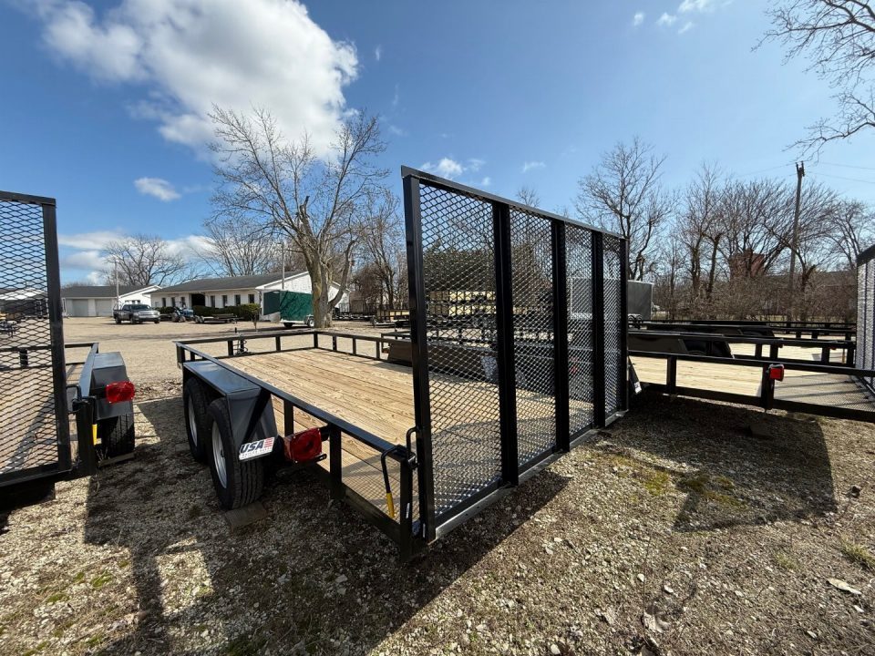 New 2027 AMO 6.4 x 16 A.M.O. Tandem Landscape Trailer - 1 Axle Brake Landscape Trailer