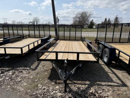 New 2027 AMO 6.4 x 16 A.M.O. Tandem Landscape Trailer - 1 Axle Brake Landscape Trailer