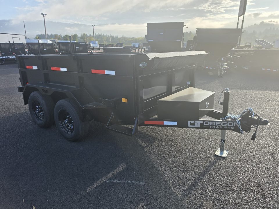 New 2027 Eagle 6X10 Loaded Dump Trailer w/ Ramps, Tarp, 110V Charger 10K GVWR