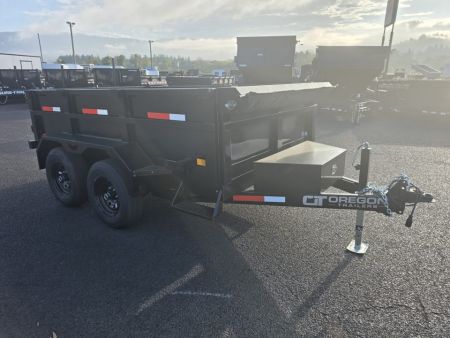 New 2027 Eagle 6X10 Loaded Dump Trailer w/ Ramps, Tarp, 110V Charger 10K GVWR