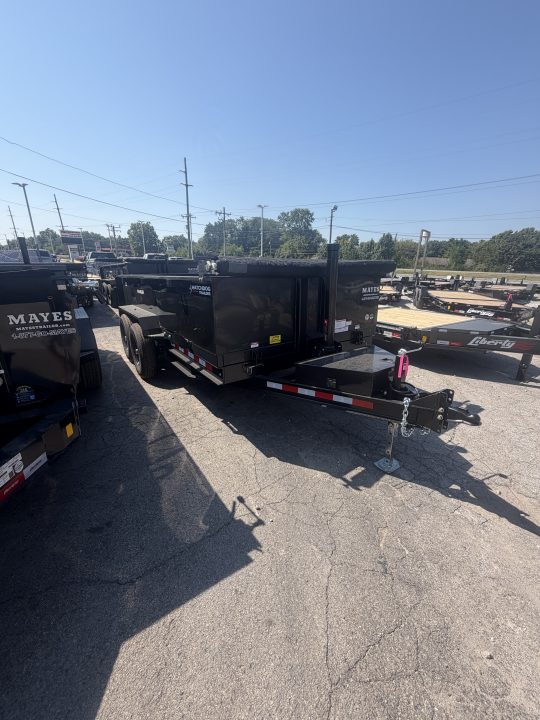 New 2026 Watchdog Trailers WD-14TA7 Dump Trailer 83X14 TA TELESCOPIC W/ 24" SIDES (GVW:14000) BLACK
