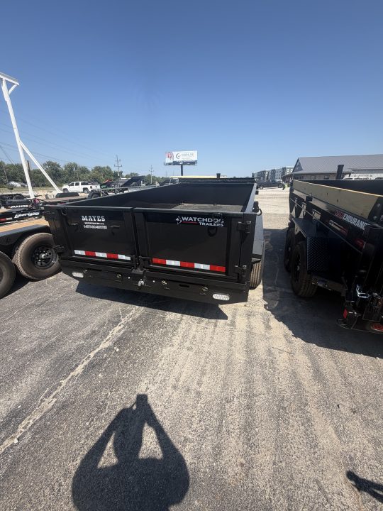 New 2026 Watchdog Trailers WD-14TA7 Dump Trailer 83X14 TA TELESCOPIC W/ 24" SIDES (GVW:14000) BLACK