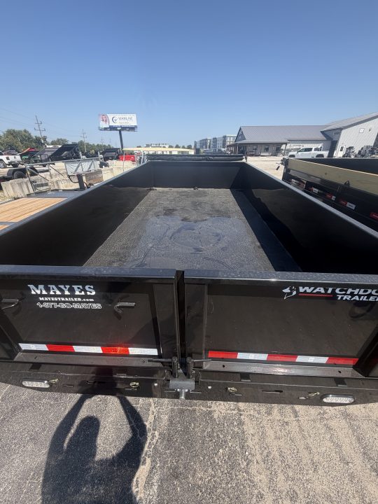 New 2026 Watchdog Trailers WD-14TA7 Dump Trailer 83X14 TA TELESCOPIC W/ 24" SIDES (GVW:14000) BLACK