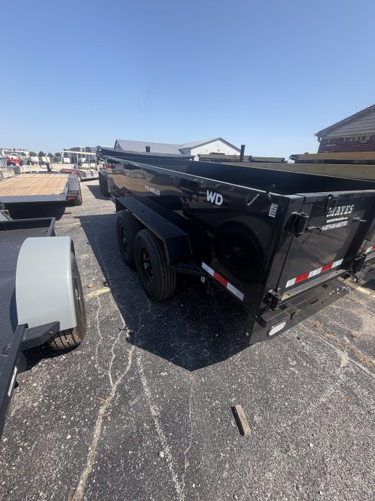 New 2026 Watchdog Trailers WD-14TA7 Dump Trailer 83X14 TA TELESCOPIC W/ 24" SIDES (GVW:14000) BLACK