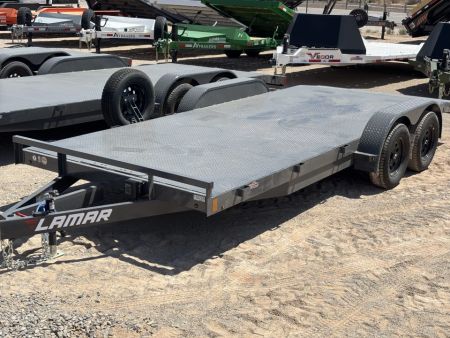 New 2027 Lamar Trailers 83 X18' CE - 7K CARHAULER DIAMOND PLATE FLOOR Car Hauler