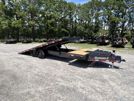 New 2027 Diamond C DET208 Tilt Trailer, 8.5x24 (20ft+4ft) Tilt with 8K Axles, #12,700 Payload