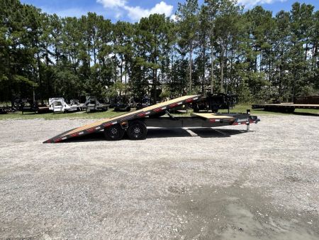New 2027 Diamond C DET208 Tilt Trailer, 8.5x24 (20ft+4ft) Tilt with 8K Axles, #12,700 Payload