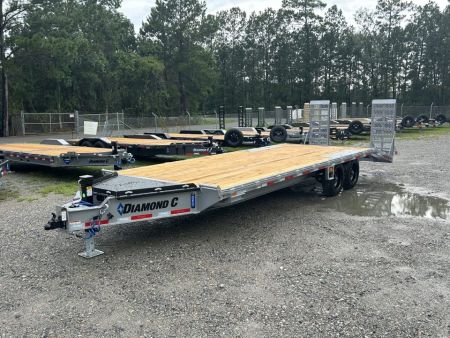 New 2027 Diamond C DEC208 Deckover Trailer, 8.5x24 ( 19ft Deck +5ft Dovetail ) , 8K Axles, #13,340 Payload