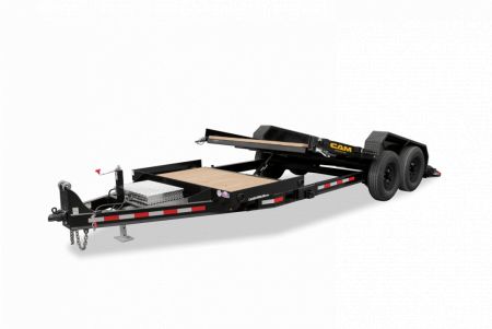 New 2027 CAM SUPERLINE 19' (4+15) Lo Pro Split Tilt Trailer w/ Pallet Fork Carrier