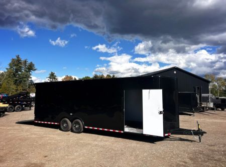 New Scratch Sale* 2027 SPARTAN 8.5X26 + 2ft V nose/ Finished Interior / Race Package / Torsion Axles/ Cabinets / Ext. Tongue - 9990GVW