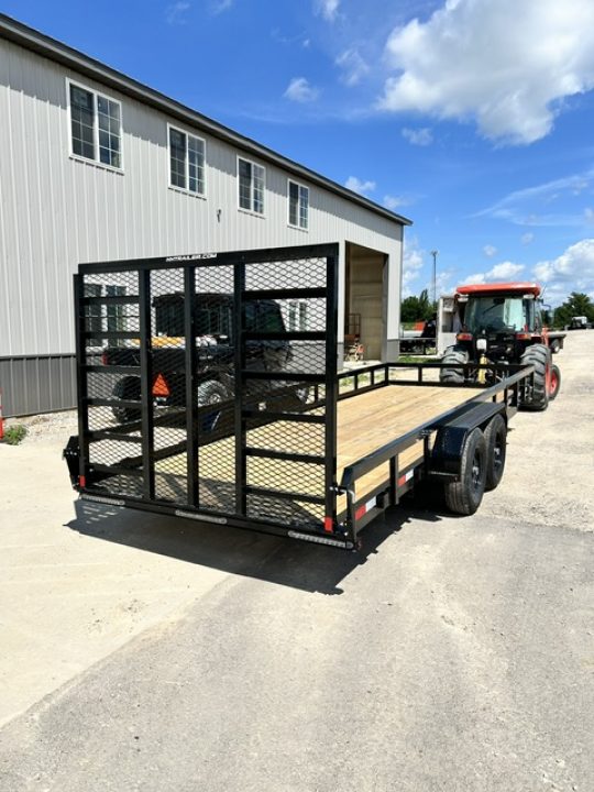 New 2027 H&H Trailers 82"X20' 9.9K HD 5' TALL LADDER GATE Utility Trailer