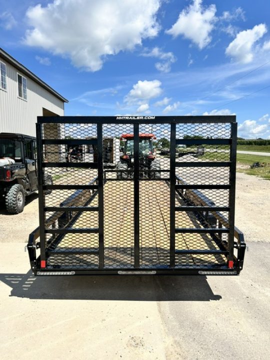 New 2027 H&H Trailers 82"X20' 9.9K HD 5' TALL LADDER GATE Utility Trailer