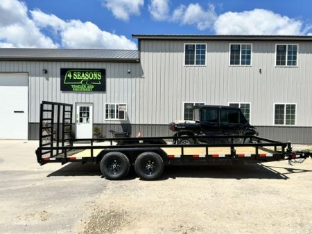 New 2027 H&H Trailers 82"X20' 9.9K HD 5' TALL LADDER GATE Utility Trailer