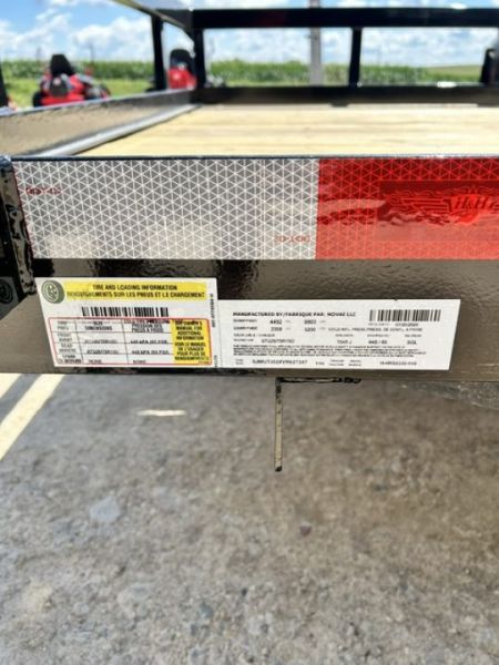 New 2027 H&H Trailers 82"X20' 9.9K HD 5' TALL LADDER GATE Utility Trailer
