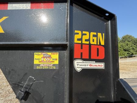 Used 2026 Big Tex 22GN-40 Flatbed Trailer, 35+5, MEGA RAMPS, 2 SPD JACKS, SPARE TIRE