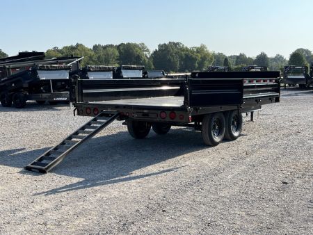 New 2026 Load Trail 96"X16' Fold Down Sides 14K Dump Trailer