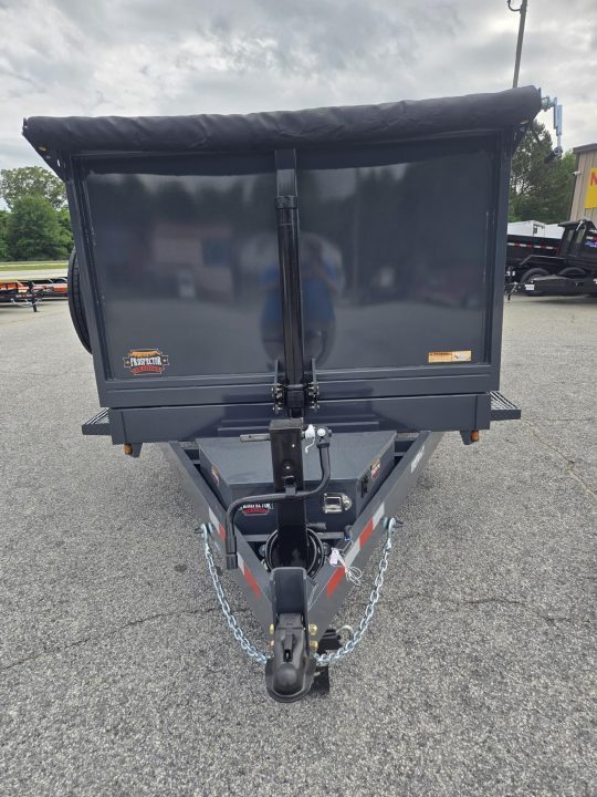 New 2027 PROSPECTOR 7X14 14K TELESCOPING DUMP TRAILER WITH 4' WALLS AND SPARE TIRE