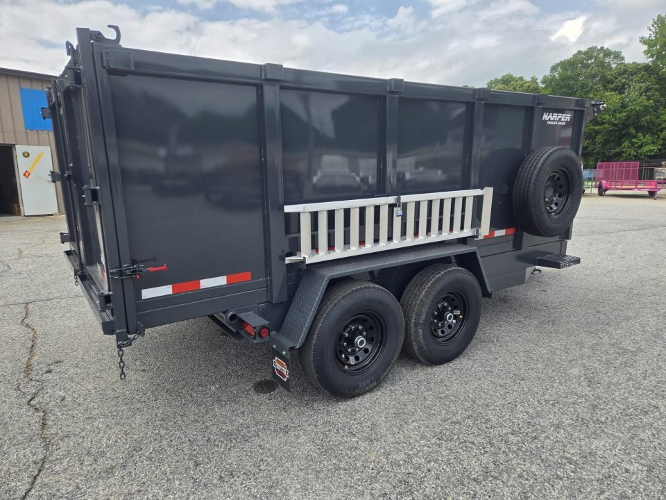 New 2027 PROSPECTOR 7X14 14K TELESCOPING DUMP TRAILER WITH 4' WALLS AND SPARE TIRE