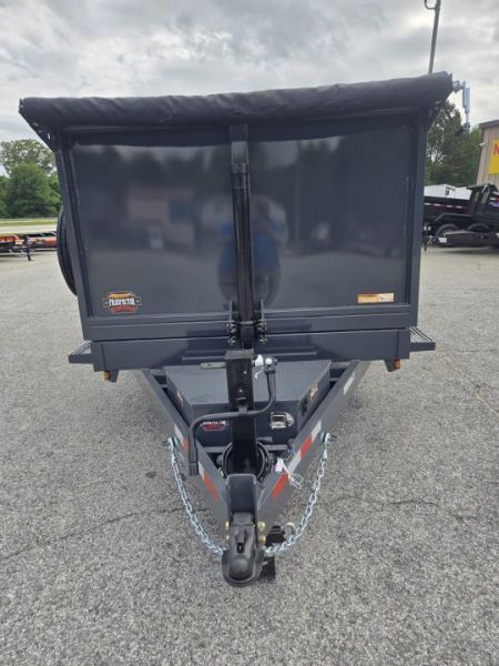 New 2027 PROSPECTOR 7X14 14K TELESCOPING DUMP TRAILER WITH 4' WALLS AND SPARE TIRE