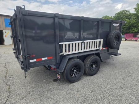 New 2027 PROSPECTOR 7X14 14K TELESCOPING DUMP TRAILER WITH 4' WALLS AND SPARE TIRE