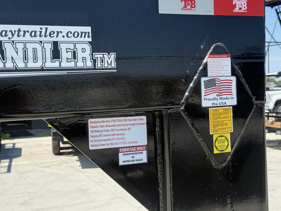 New 2026 T&B Welding & Trailers 32' IN LINE Hay Trailer