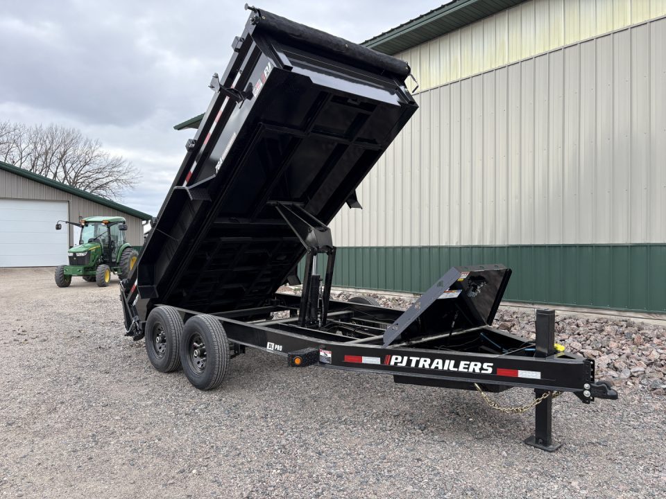 New 2027 14'x83"14k PJ Low Pro Dump Trailer - Hyd Jack