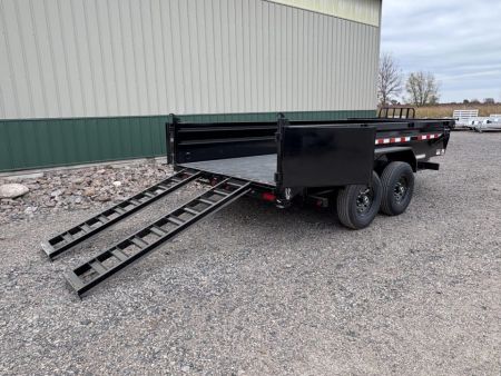 New 2027 14'x83"14k PJ Low Pro Dump Trailer - Hyd Jack