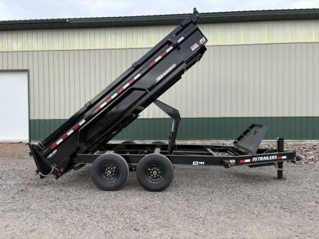 New 2027 14'x83"14k PJ Low Pro Dump Trailer - Hyd Jack