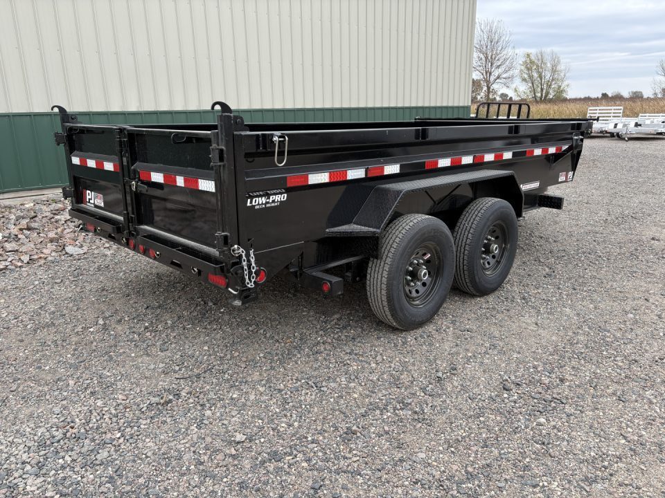 New 2027 14'x83"14k PJ Low Pro Dump Trailer - Hyd Jack