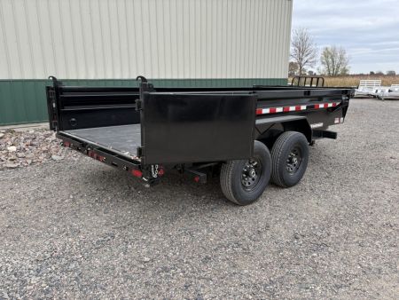 New 2027 14'x83"14k PJ Low Pro Dump Trailer - Hyd Jack
