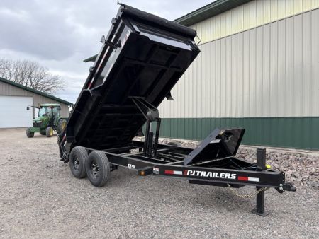 New 2027 14'x83"14k PJ Low Pro Dump Trailer - Hyd Jack