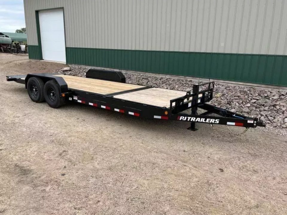 New 2027 22' 14k PJ Channel Equipment Tilt Trailer