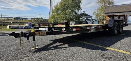 New Quality Pro Grade Wood Deck Car Hauler 20' - 9990 GVWR - Spare Mount