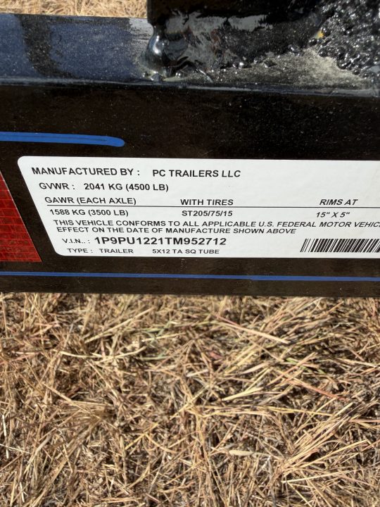 New 2026 P&C Trailers 5X12 Utility Trailer